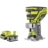 Pack RYOBI Affleureuse à Bois 18V R18TR-0 - 1 Batterie 18V OnePlus 5.0Ah - 1 Chargeur Rapide 2.0Ah RC18120-150