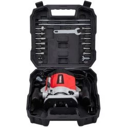 Défonceuse 1200 Watts TEENO, Mallette,12 Fraises,2 Brosse à Charbon - Rouge -Défonceuse Soldes Boutique 14627774 3