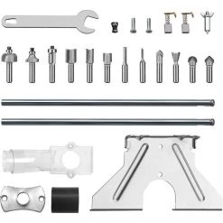 Défonceuse 1200 Watts TEENO, Mallette,12 Fraises,2 Brosse à Charbon - Rouge -Défonceuse Soldes Boutique 23114282 3