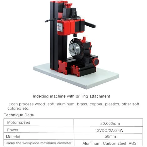 ZEBRAA Kit De Machine-outil De Tour 8 En 1 Meuleuse De Scie Sauteuse En Plastique Métal Bois Tour De Forage Pon?age Tournant Fraiseuse Scie 7 ZEBRAA Kit De Machine-outil De Tour 8 En 1 Meuleuse De Scie Sauteuse En Plastique Métal Bois Tour De Forage Pon?age Tournant Fraiseuse Scie – Image 5