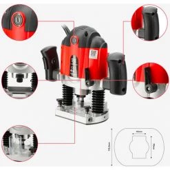 OXEO Défonceuse électrique 1200w -Défonceuse Soldes Boutique 27200560 3