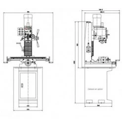 METALPROFI Perceuse Fraiseuse Avec Visualisation 3 Axes - Avance Automatique - SPC 32 - 750 W 230 V -Défonceuse Soldes Boutique 28445458 5