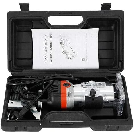 ETOILE Défonceuse électrique 1/4'' - Coupe-bois Stratifié - Coupe-bordures électrique - Fraise à Bois 800 W 30000R/M Pour CNC Trim Router Joiner 6 ETOILE Défonceuse électrique 1/4'' - Coupe-bois Stratifié - Coupe-bordures électrique - Fraise à Bois 800 W 30000R/M Pour CNC Trim Router Joiner – Image 4