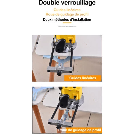 BLACKPINE - Affleureuse Défonceuse Multifonctions Kit 1580W 10000RPM, 6 Vitesses Variables, Pince De Serrage: 6mm, 8mm, 12mm, Livré Avec 10 Accessoires 5 BLACKPINE - Affleureuse Défonceuse Multifonctions Kit 1580W 10000RPM, 6 Vitesses Variables, Pince De Serrage: 6mm, 8mm, 12mm, Livré Avec 10 Accessoires – Image 3
