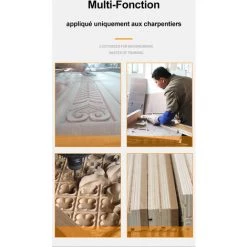 BLACKPINE - Affleureuse Défonceuse Multifonctions Kit 1580W 10000RPM, 6 Vitesses Variables, Pince De Serrage: 6mm, 8mm, 12mm, Livré Avec 10 Accessoires 10 BLACKPINE - Affleureuse Défonceuse Multifonctions Kit 1580W 10000RPM, 6 Vitesses Variables, Pince De Serrage: 6mm, 8mm, 12mm, Livré Avec 10 Accessoires -Défonceuse Soldes Boutique 37103775 4