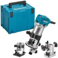Défonceuse-affleureuse 710W Ø 8mm Dans Coffret Makpac - MAKITA RT0700CX2J