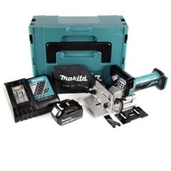 Makita DPJ 180 RT1J Fraiseuse à Rainurer Sans Fil, 18 V Li-Ion + 1x Batterie 5,0 Ah + Chargeur + Makpac -Défonceuse Soldes Boutique 51275801 3