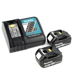 Makita DPJ 180 RTJ Fraiseuse à Rainurer Sans Fil, 18 V Li-Ion + 2x Batteries 5,0 Ah + Chargeur + Makpac -Défonceuse Soldes Boutique 51275821 4