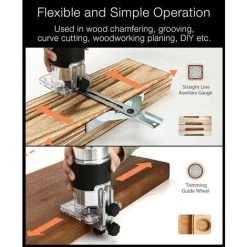 Affleureuse électrique Filaire TOPSHAK TS-ET1 Machine à Découper Bois 800W 11 Affleureuse électrique Filaire TOPSHAK TS-ET1 Machine à Découper Bois 800W -Défonceuse Soldes Boutique 53334340 5