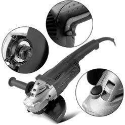 STAHLWERK WS-2400 ST Meuleuse D'angle 230 Mm De 2.400 Watts à Vitesse Variable De 2.000 à 8.000 Tr/min Pour Le Meulage Et Le Tronçonnage Du Métal, De La Pierre Et Du Carrelage