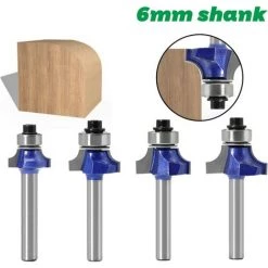 TINOR Coupeur De Fraisage De Surface 1pcs 6mm Shank Routeur BITS MILLS MILLS DEBUT TAILLAGE DE LA TAILLAGE DE PERGE CIRCULAIRE AN TOOL MILLS OUTILS DE TRAVAIL DE BOIS (Cutting Edge Length : 2) -Défonceuse Soldes Boutique 54497493 3