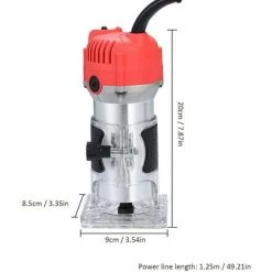 LANGRAY Affleureuse Défonceuse A Bois Électrique 220V 800W,30000r/min -Défonceuse Soldes Boutique 55413435 3