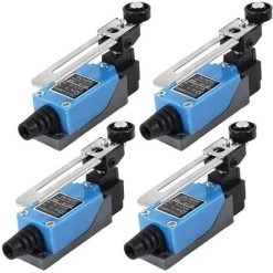TRIOMPHE T-Audace 4 Pièces ME-8108 Interrupteur De Fin De Course Momentané Bras De Levier à Rouleau Réglable NC-NO CNC Fraiseuse Routeur Laser Plasma Compatible Avec AR-duino