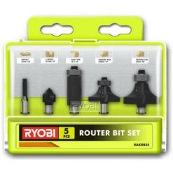 Pack RYOBI Affleureuse à Bois RYOBI 18V OnePlus - R18TR-0 - Coffret 5 Fraises Panachées - 6mm - 1 Batterie 2.0 Ah - 1 Chargeur Rapide -Défonceuse Soldes Boutique 59180746 4