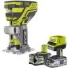 Pack RYOBI Affleureuse à Bois 18V OnePlus R18TR-0 - 1 Batterie 3.0Ah High Energy - 1 Batterie 5.0Ah - Chargeur Rapide -Défonceuse Soldes Boutique 60258664 1