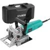 Fraiseuse à Lamelles STBJ1002 900W, Réglage D'angle D'inclinaison 90°,Sac à Poussière Et Clé STANEW -Défonceuse Soldes Boutique 63862142 1