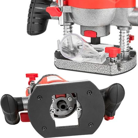 TECTAKE Défonceuse 1200 Watts + Mallette + 12 Fraises - Rouge 6 TECTAKE Défonceuse 1200 Watts + Mallette + 12 Fraises - Rouge – Image 4