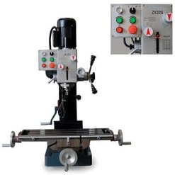 METALPROFI Perceuse Fraiseuse Métal D. 32 Mm 230 V 750 W Avec Boite à Engrenages - ZX32G - Métalprofi